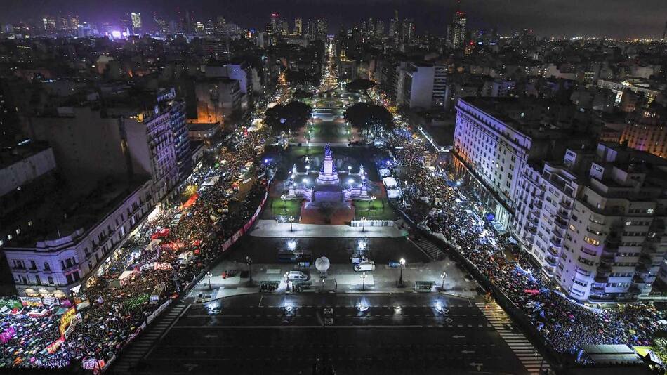 Aborto Legal, marcha a favor y en contra, NA