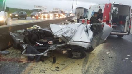 Accidente fatal en la autopista Buenos Aires - La Plata