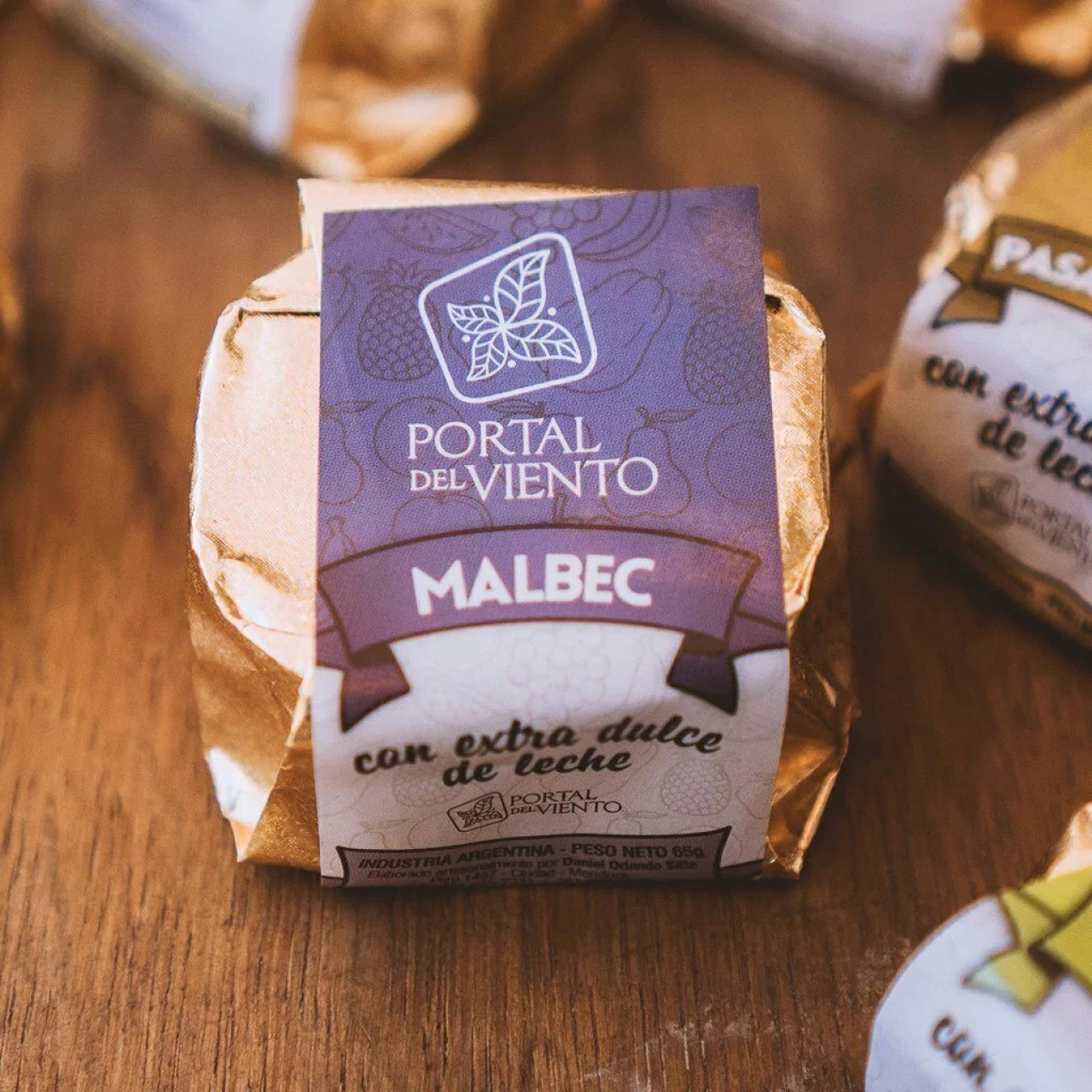 Alfajor de Malbec, Portal del Viento. Foto: Prensa