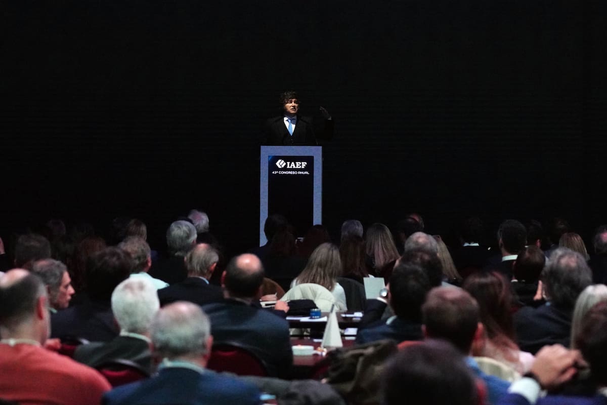 Javier Milei en el IAEF 2026.