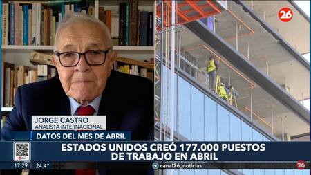 Jorge Castro en Canal 26. Foto: captura YouTube