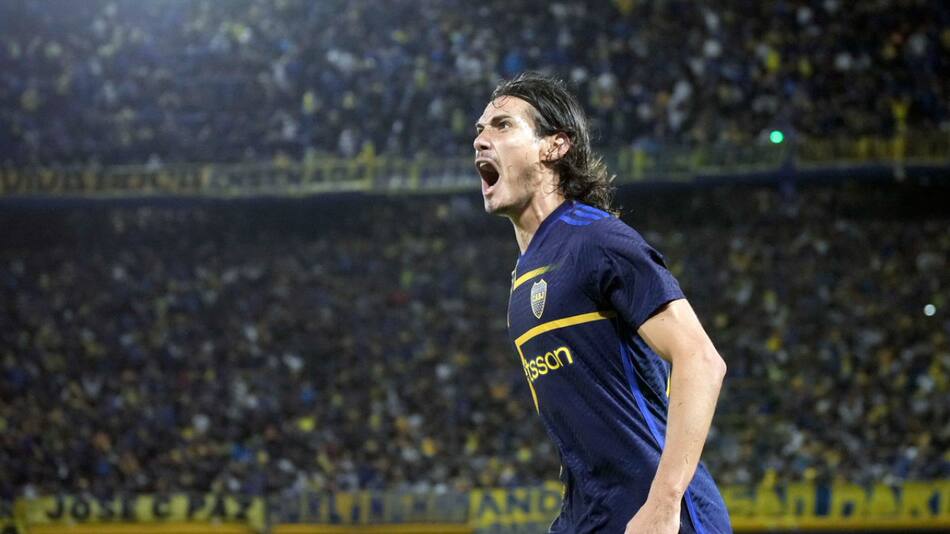 Edinson Cavani, Boca. Foto: NA