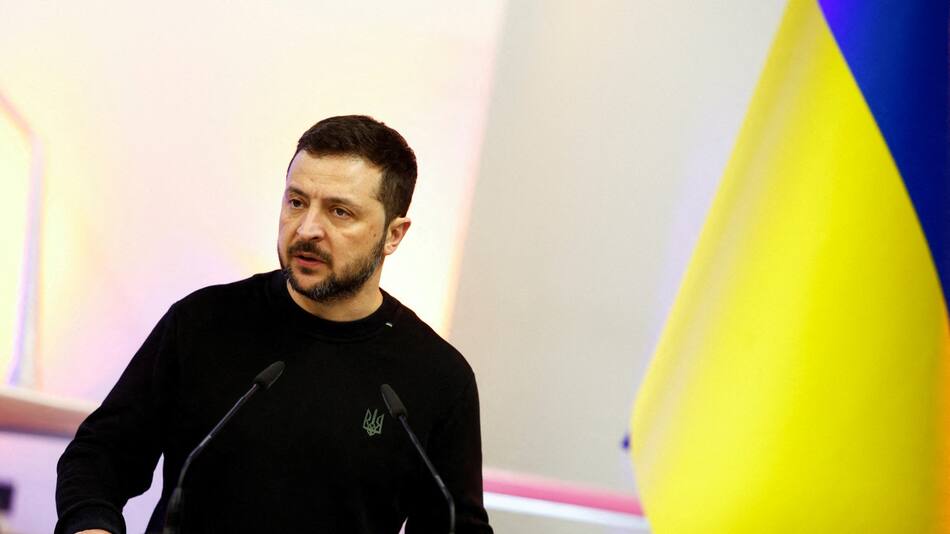 Volodimir Zelenski, presidente de Ucrania. Foto: Reuters.