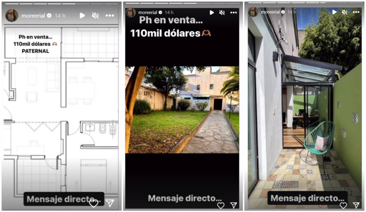 El nuevo trabajo de More Rial. Fotos: Instagram.