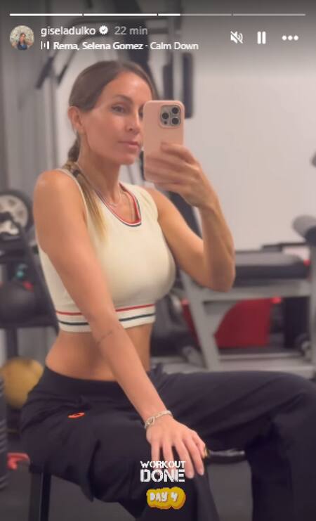 El posteo de Gisela Dulko luego de que Fernando Gago y Verónica Laffitte confirmaran el embarazo. Foto INSTAGRAM @giseladulko