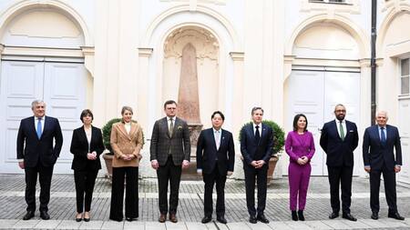 Ministros de Exteriores del G7. Foto: Efe.