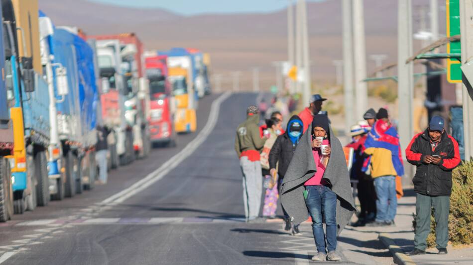 Crisis migratoria en Chile. Foto: EFE