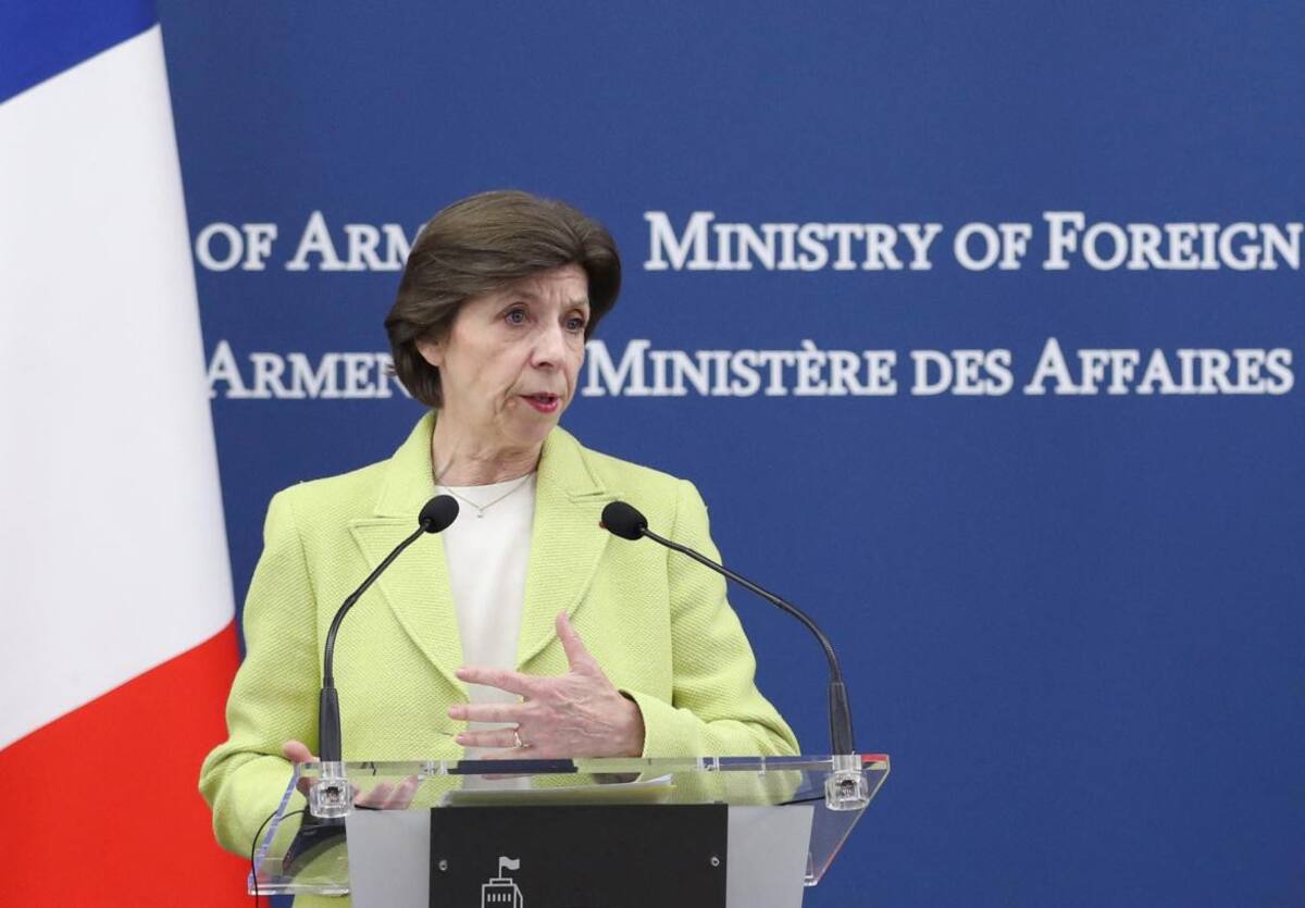Ministra francesa de Exteriores, Catherine Colonna, foto Reuters