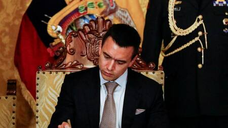 Daniel Noboa, presidente de Ecuador. Foto: REUTERS.