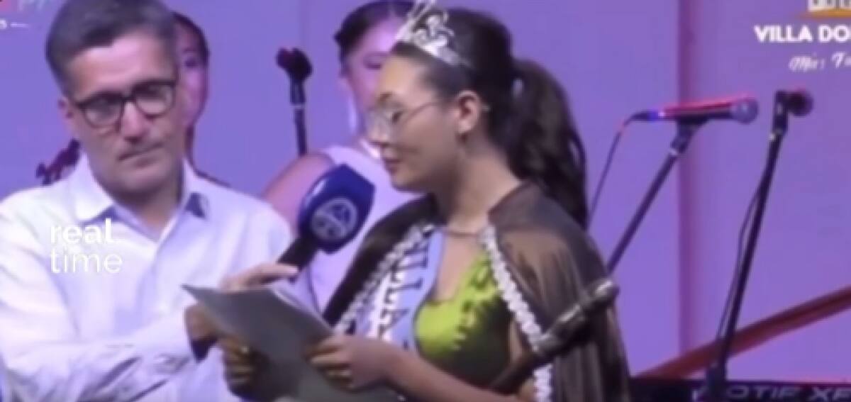 Amira Oggas, ex embajadora del Festival de la Papa. Fuente: Captura.