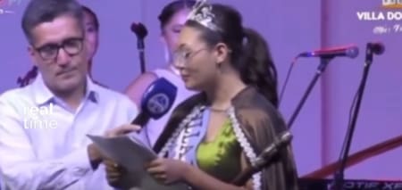 Amira Oggas, ex embajadora del Festival de la Papa. Fuente: Captura.