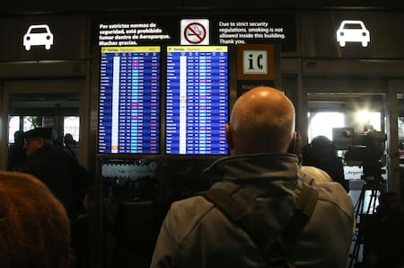 Vuelos demorados y cancelados. Foto: NA/Hugo Villalobos