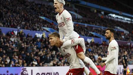 Aston Villa vs Manchester United. Foto: Reuters