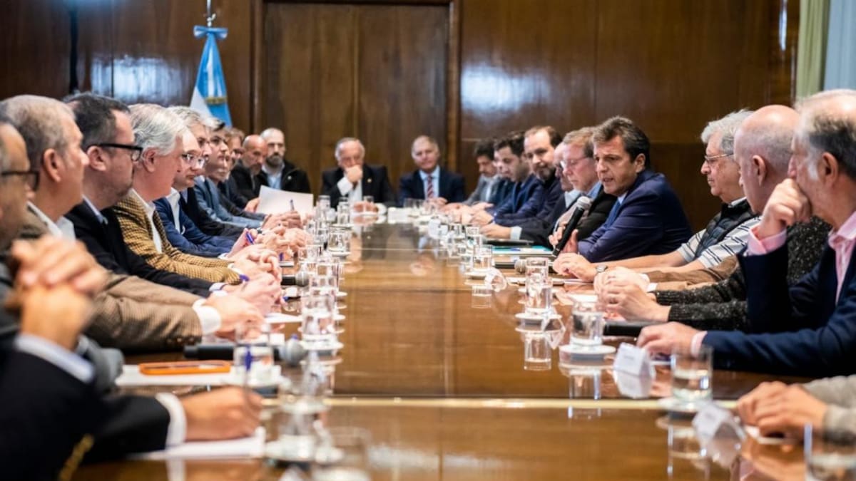 Reunión de Massa, foto ministerio de Economía