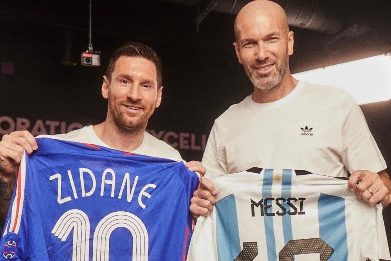 Lionel Messi y Zidane. Foto: captura video