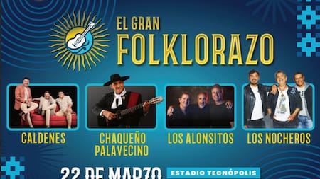Con nueva fecha, Llega a Buenos Aires "El gran folklorazo", con lo mejor de la música y la tradición