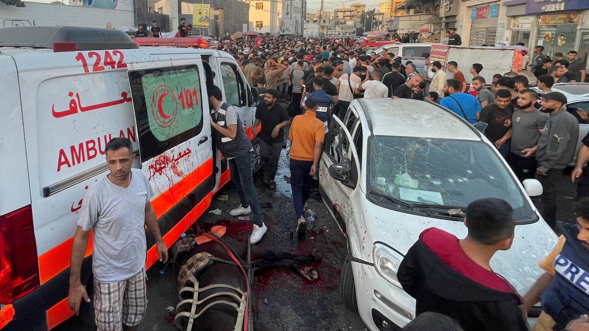 Ataque en Franja de Gaza. Foto: NA.
