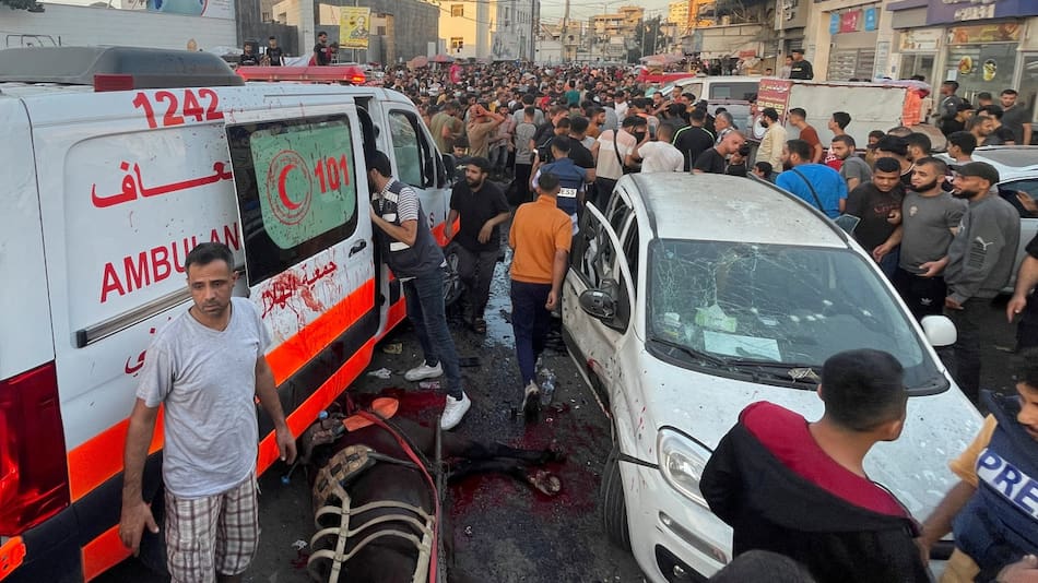 Ataque en Franja de Gaza. Foto: NA.