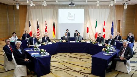 Encuentro de líderes de finanzas del G7. Foto: REUTERS.