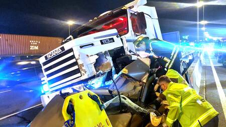 Trágico accidente en la Panamericana. Foto: NA.