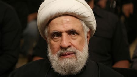 Naim Qasem, líder de Hezbollah. Foto: Reuters.