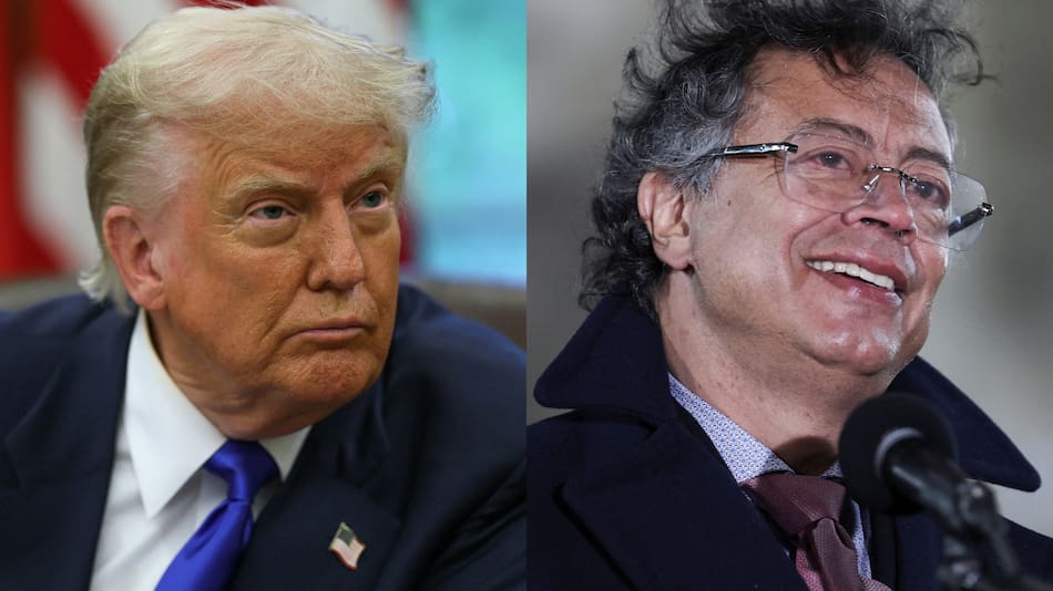 Donald Trump y Gustavo Petro.