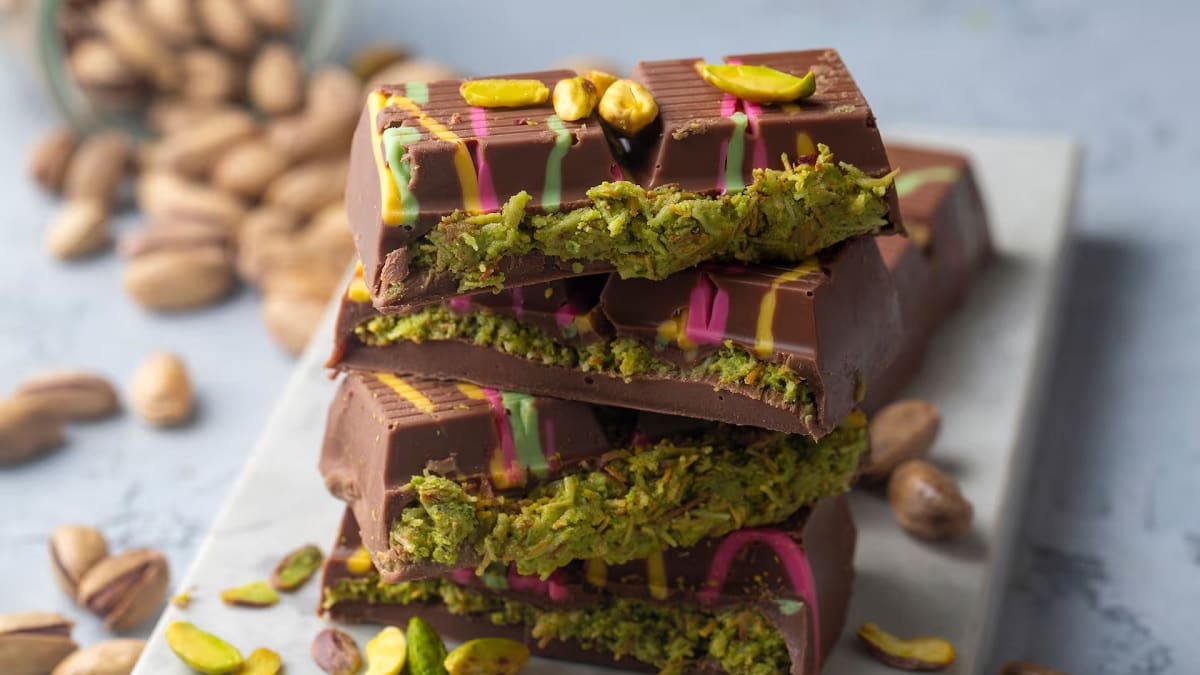 El chocolate Dubái es furor y ahora se lo puede incorporar en un turrón navideño.