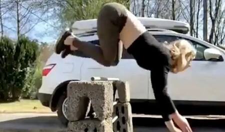 La "mujer-yegua". Foto: Twitter.