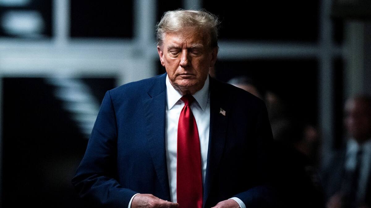 Donald Trump en el Tribunal Penal de Manhattan. Foto: Reuters