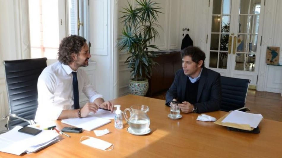 Axel Kicillof y Santiago Cafiero