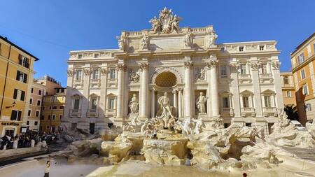 Fontana di Trevi, ubicada en Italia. Foto: EFE.