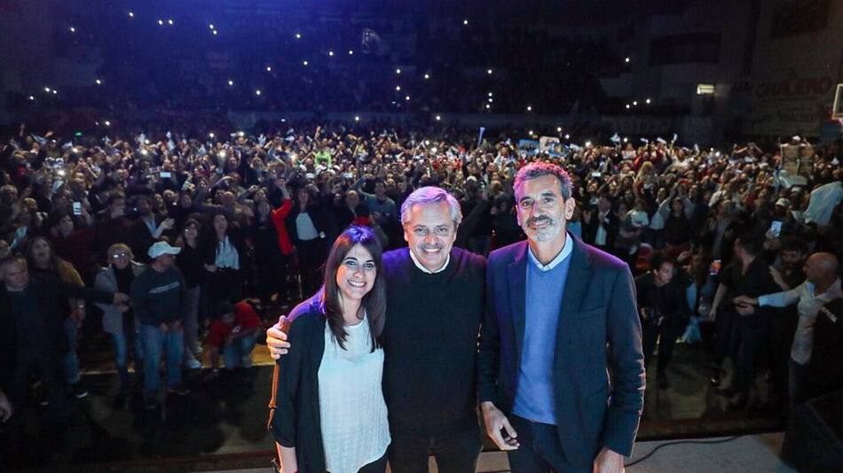 Alberto Fernández y Florencio Randazzo en Chivilcoy, Elecciones 2019
