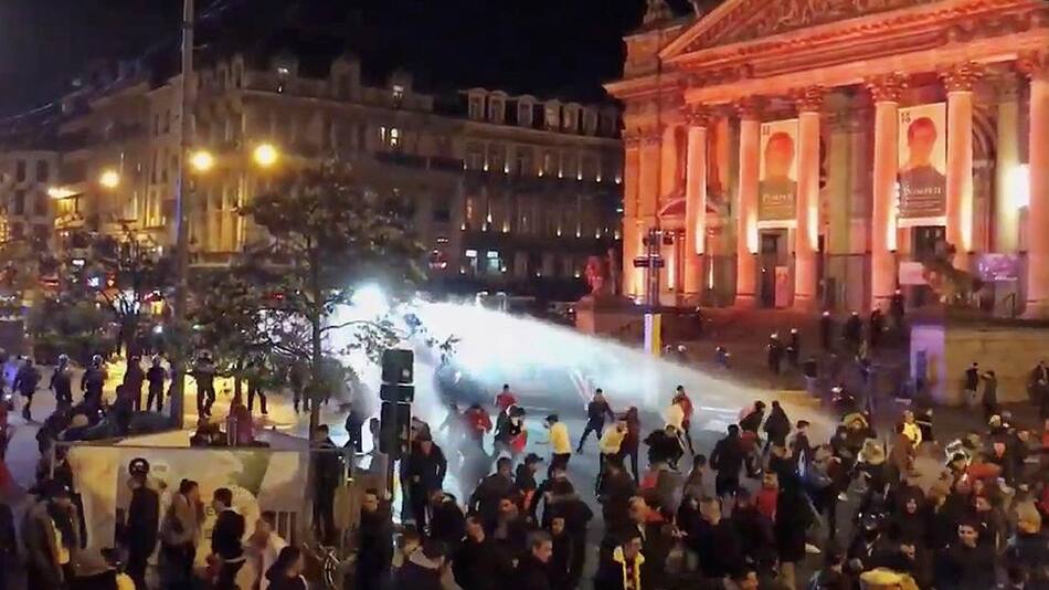 Incidentes con independentistas catalanes en Bruselas (Reuters)