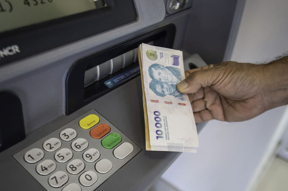 Cajeros automáticos. Foto: NA/Damian Dopacio.