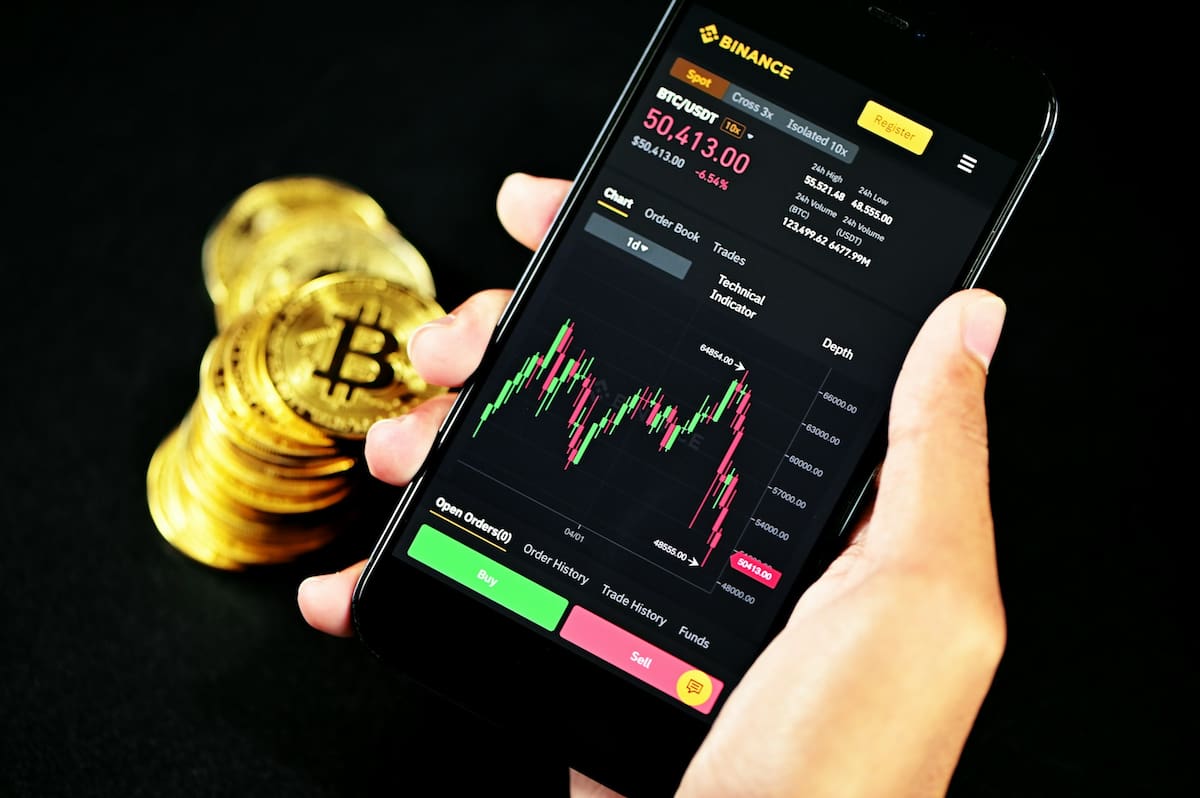 Binance en un celular