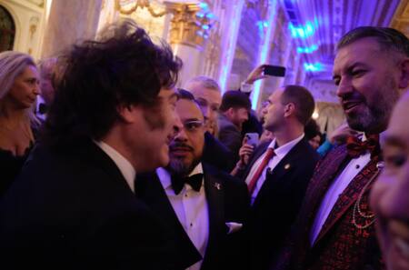 Javier Milei en la gala American Patriots Gala. Foto: Presidencia.