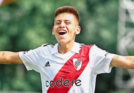 Diablito Echeverri en River. Foto: Instagram.