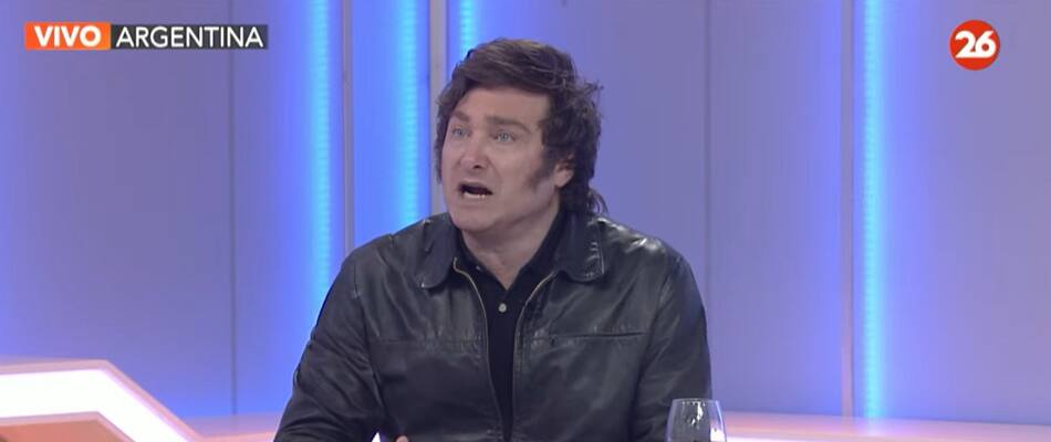 Javier Milei en Canal 26