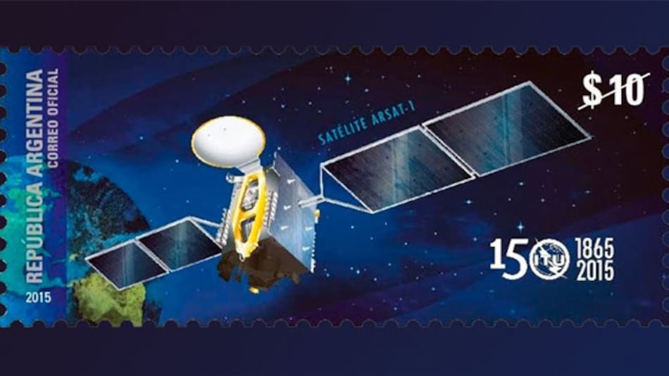 Estampilla del ARSAT 1