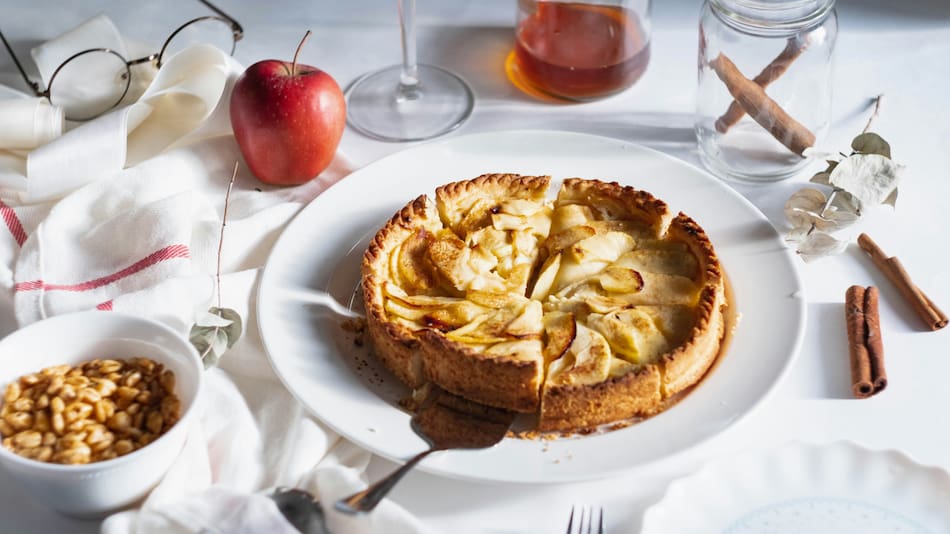 Tarta de manzana. Foto: Unsplash