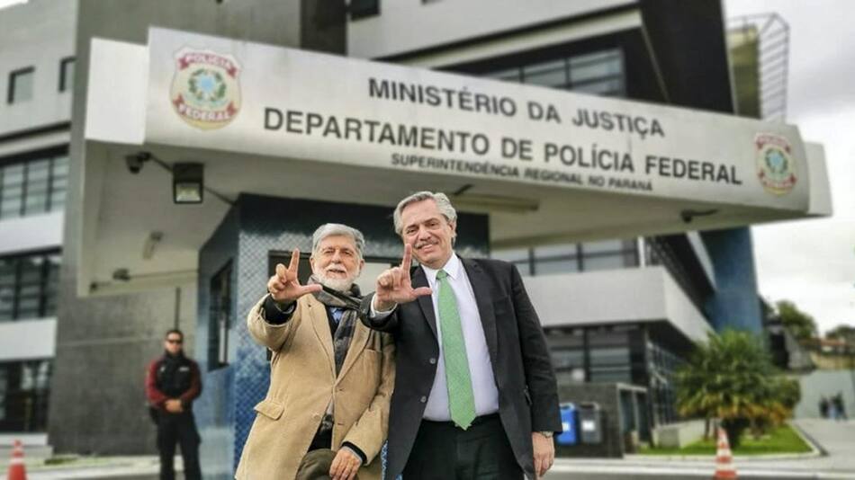 Visita de Alberto Fernández a Lula en Brasil (Agencia NA)