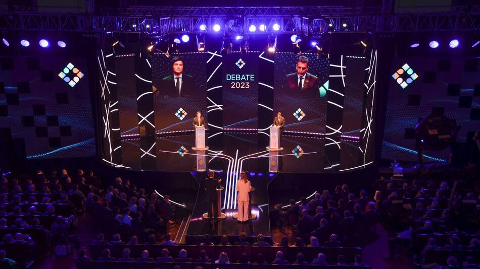 Debate presidencial 2023. Foto: NA.