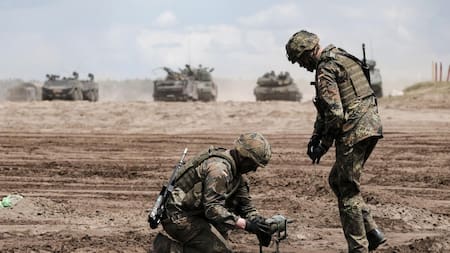 Soldados alemanes en Lituania. Foto: EFE.