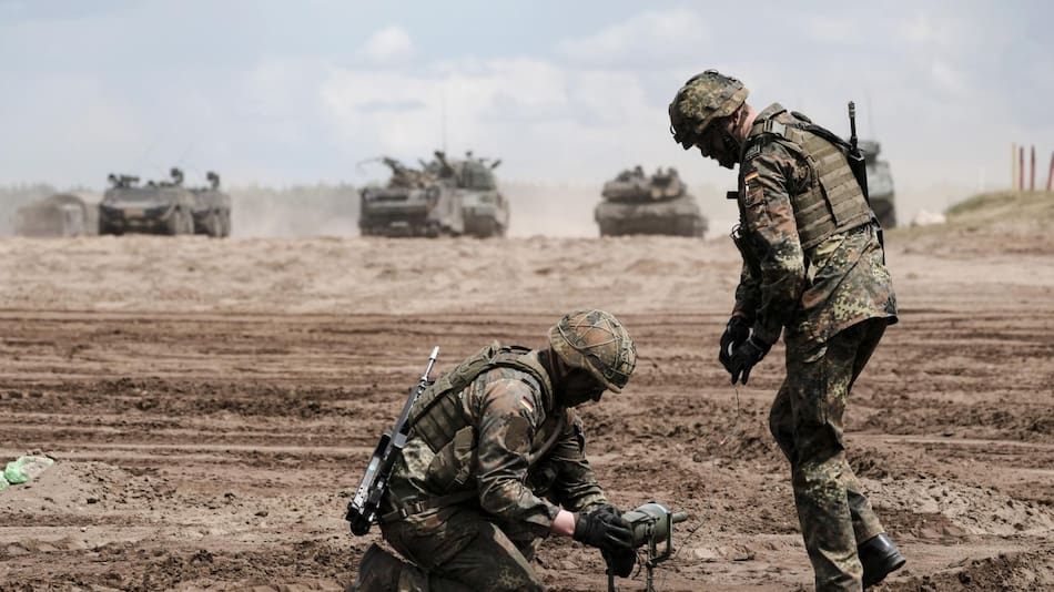 Soldados alemanes en Lituania. Foto: EFE.