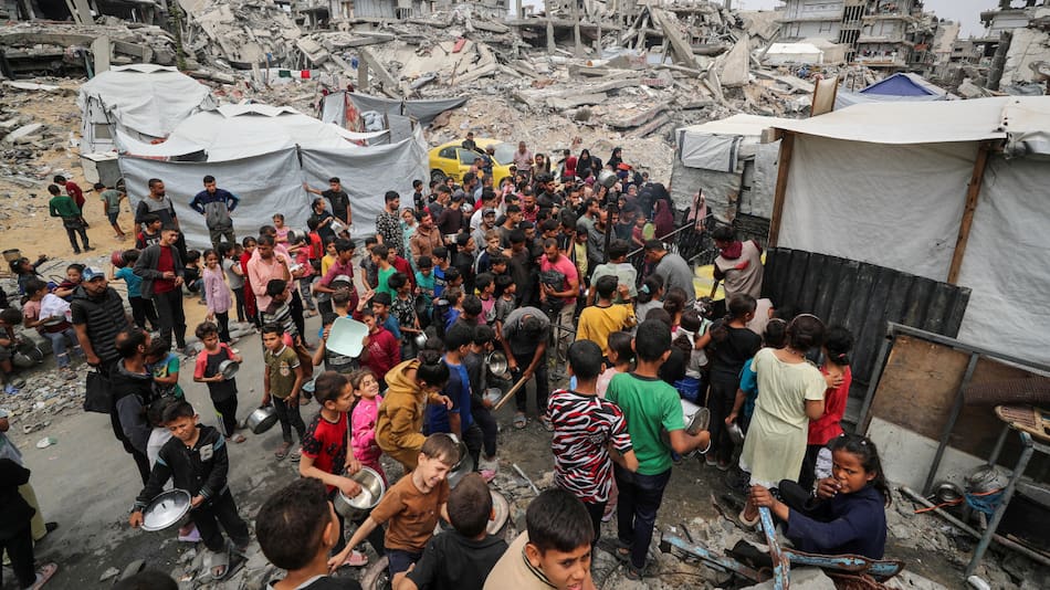 La Franja de Gaza, un territorio destrozado. Foto: Reuters/Mahmoud Issa