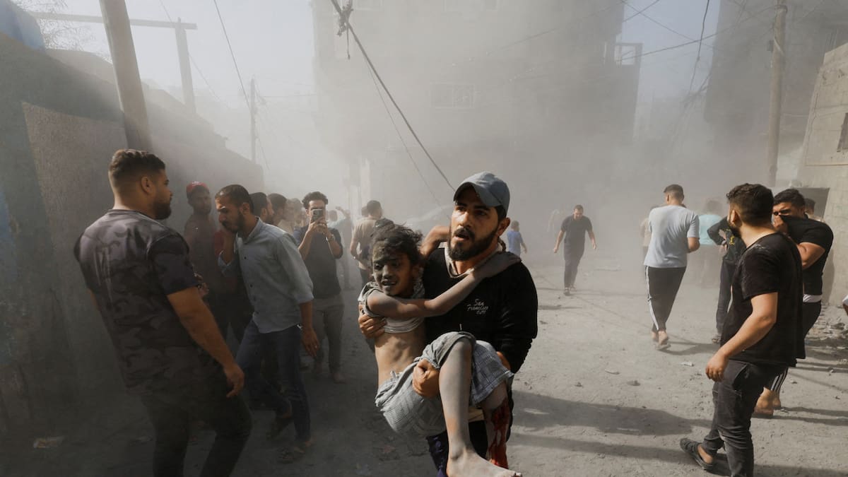 Bombardeos en Gaza. Foto: Reuters.