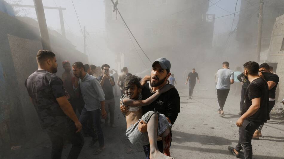 Bombardeos en Gaza. Foto: Reuters.