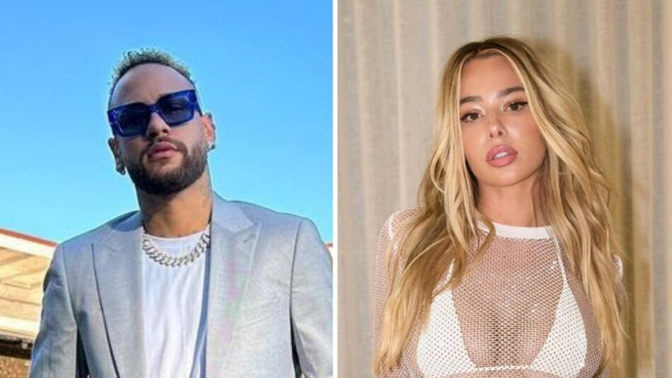 Neymar Jr. fue escrachado por la modelo Celeste Brightt. Foto: Instagrams.