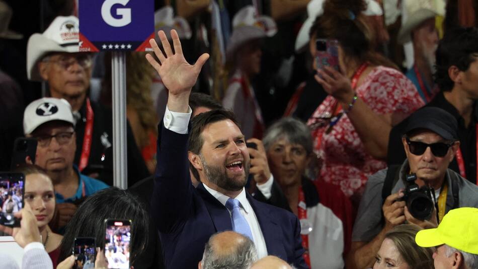 J. D. Vance, el candidato a vicepresidente de Donald Trump. Foto: Reuters.