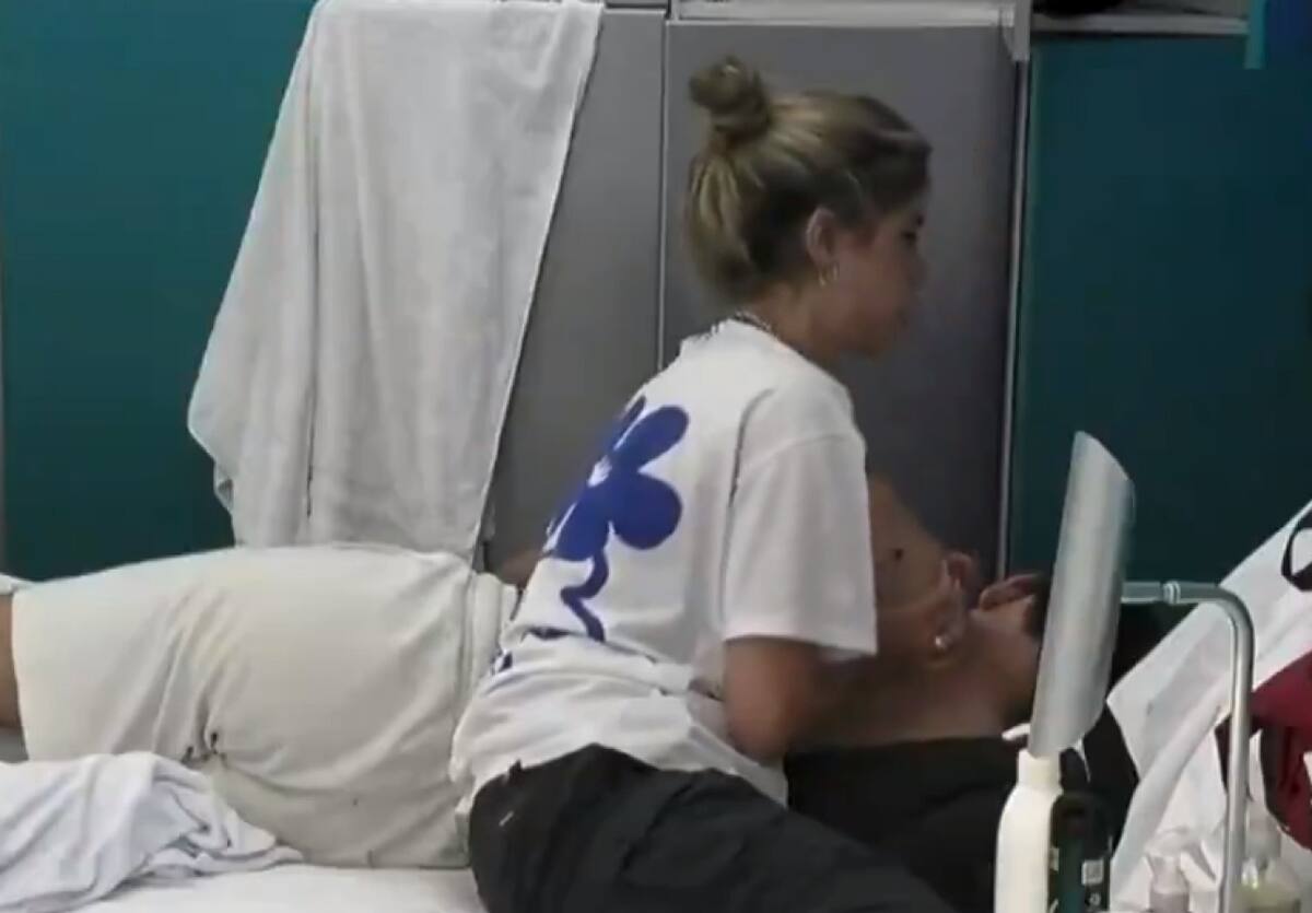 Denisse y Nicolás hablaron de lo que pasó entre Rosina y Lucía. Foto: captura Telefe.